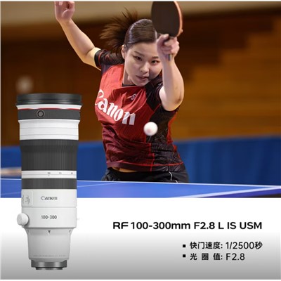 佳能（Canon）RF100-300mm F2.8 L IS USM镜头 全画幅微单 远摄变焦大光圈镜头 6级协同防抖 
